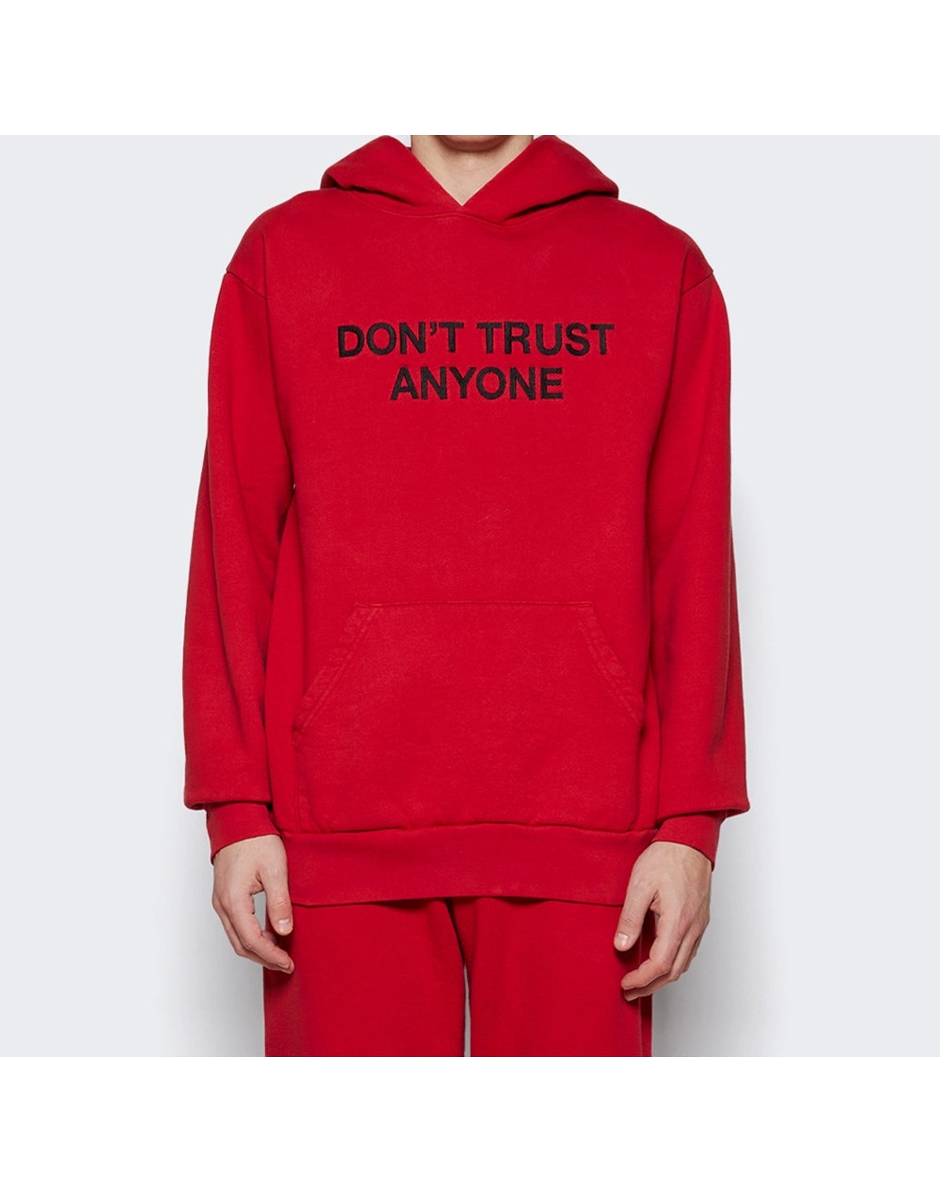 Don't Trust Anyone | Men | Hoodie | Red