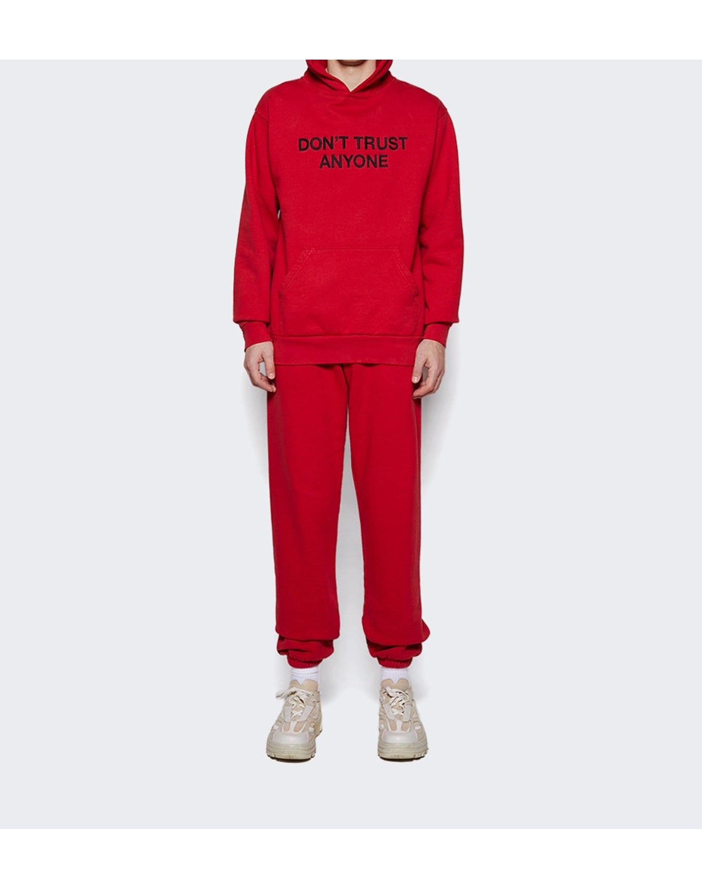 Don't Trust Anyone | Men | Hoodie | Red