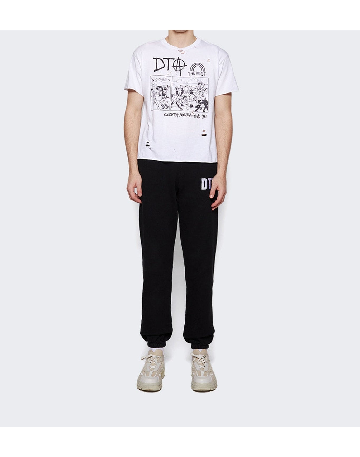Don't Trust Anyone | Men | The Nest Tee | White
