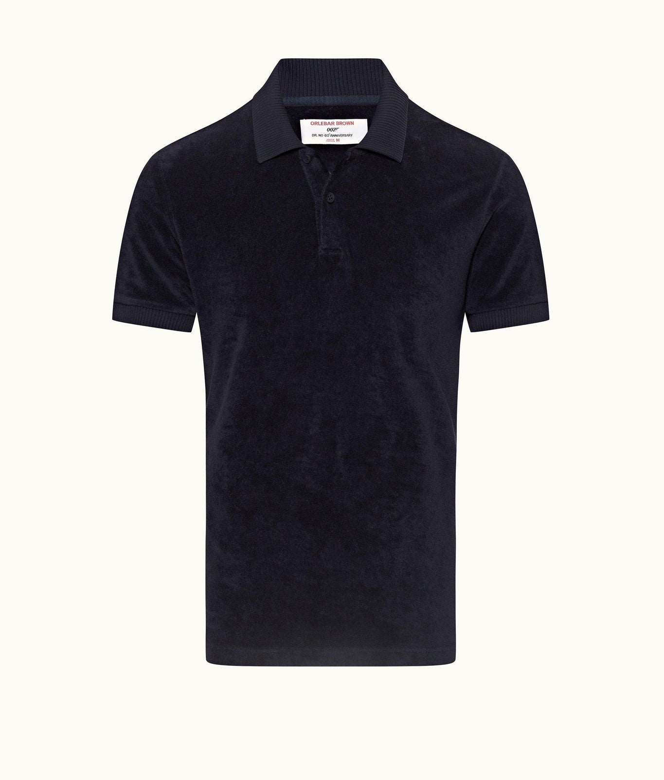 Dr No Towelling Polo 007 Ryder Dr. No Towelling Polo Shirt | Midnight Navy