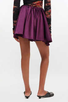 Draped Skirt | Mauve Wine