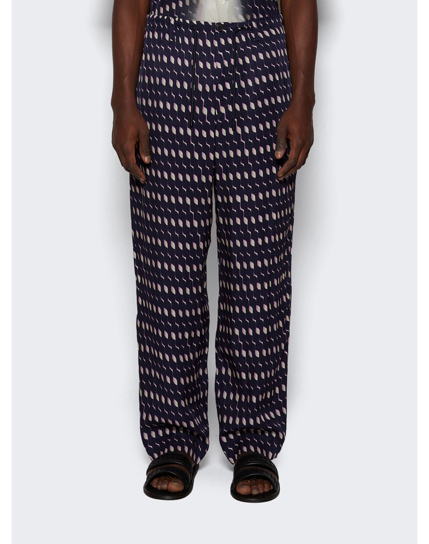 Dries Van Noten | Men | Drawstring Pants | Navy