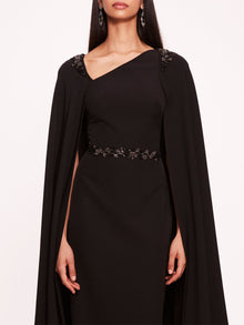 Asymmetrical Crepe Kaftan | Marchesa