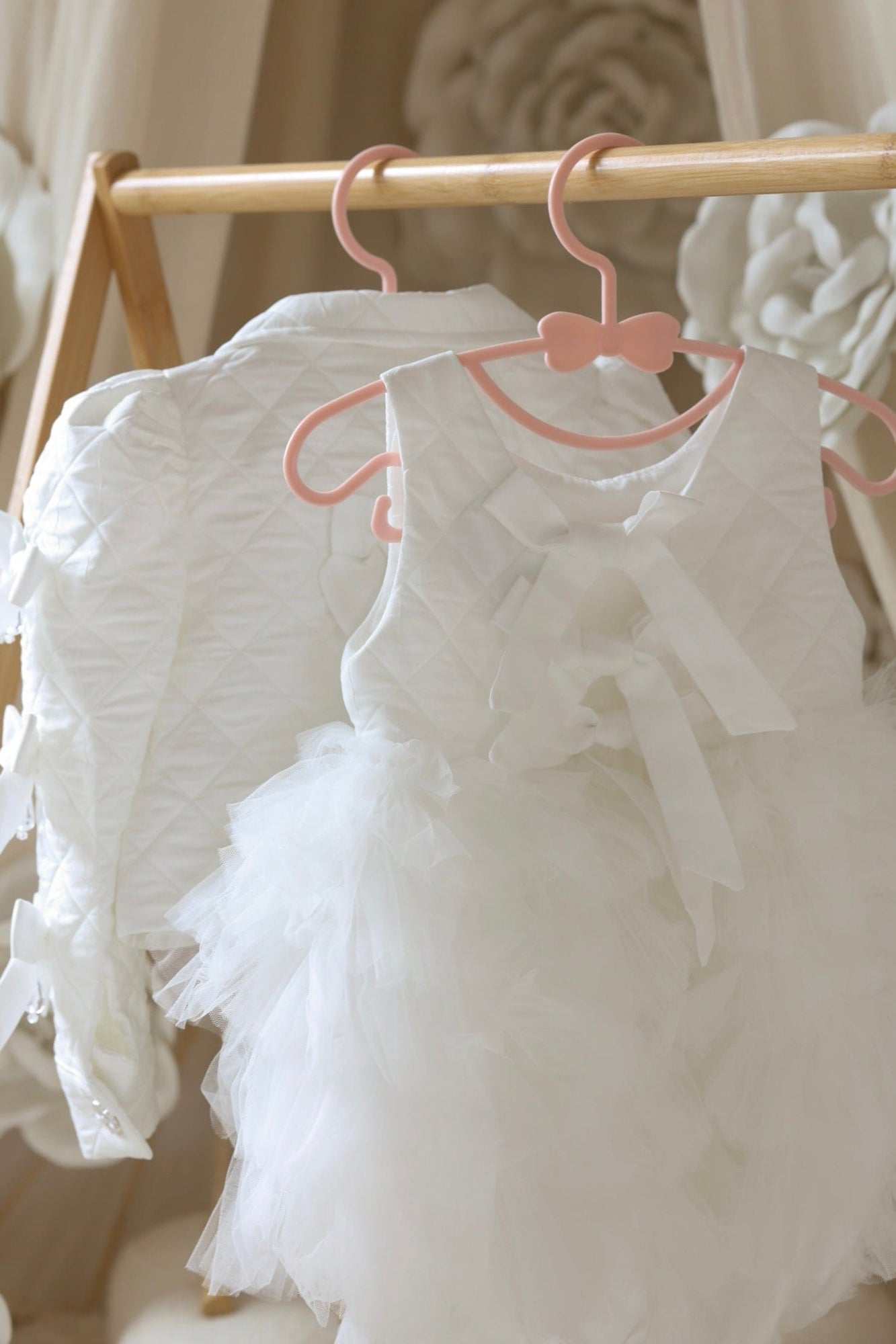 Girl | Poppy Quilted Romper | White