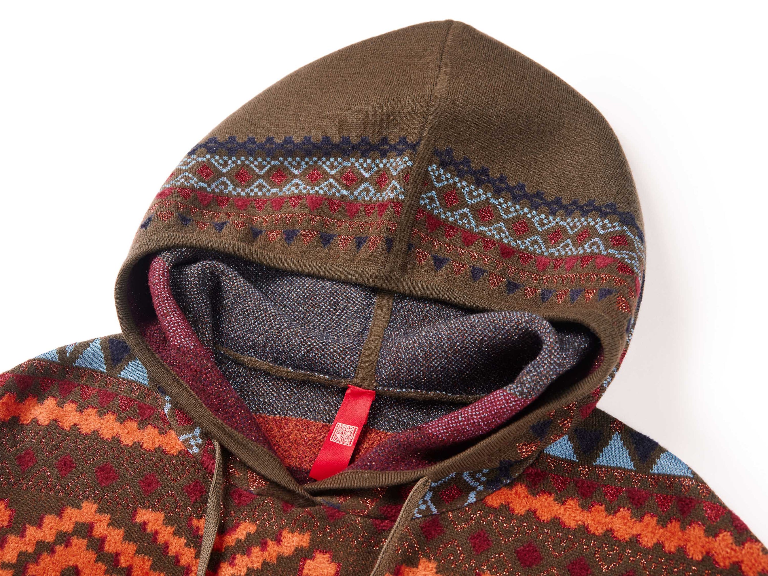 High-waisted Hooded Sweatshirt | Green