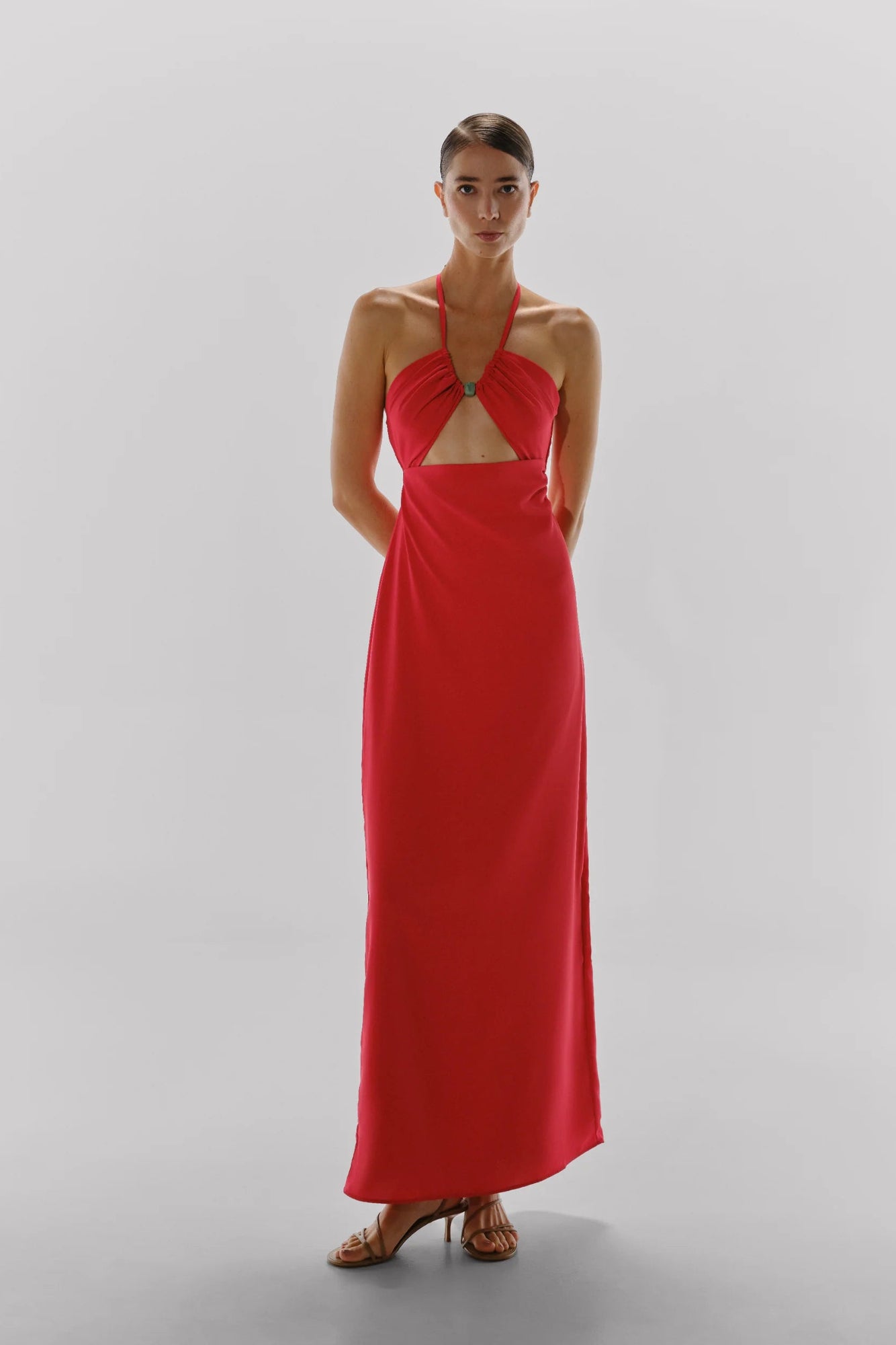 Rho Maxi Dress | Off Red