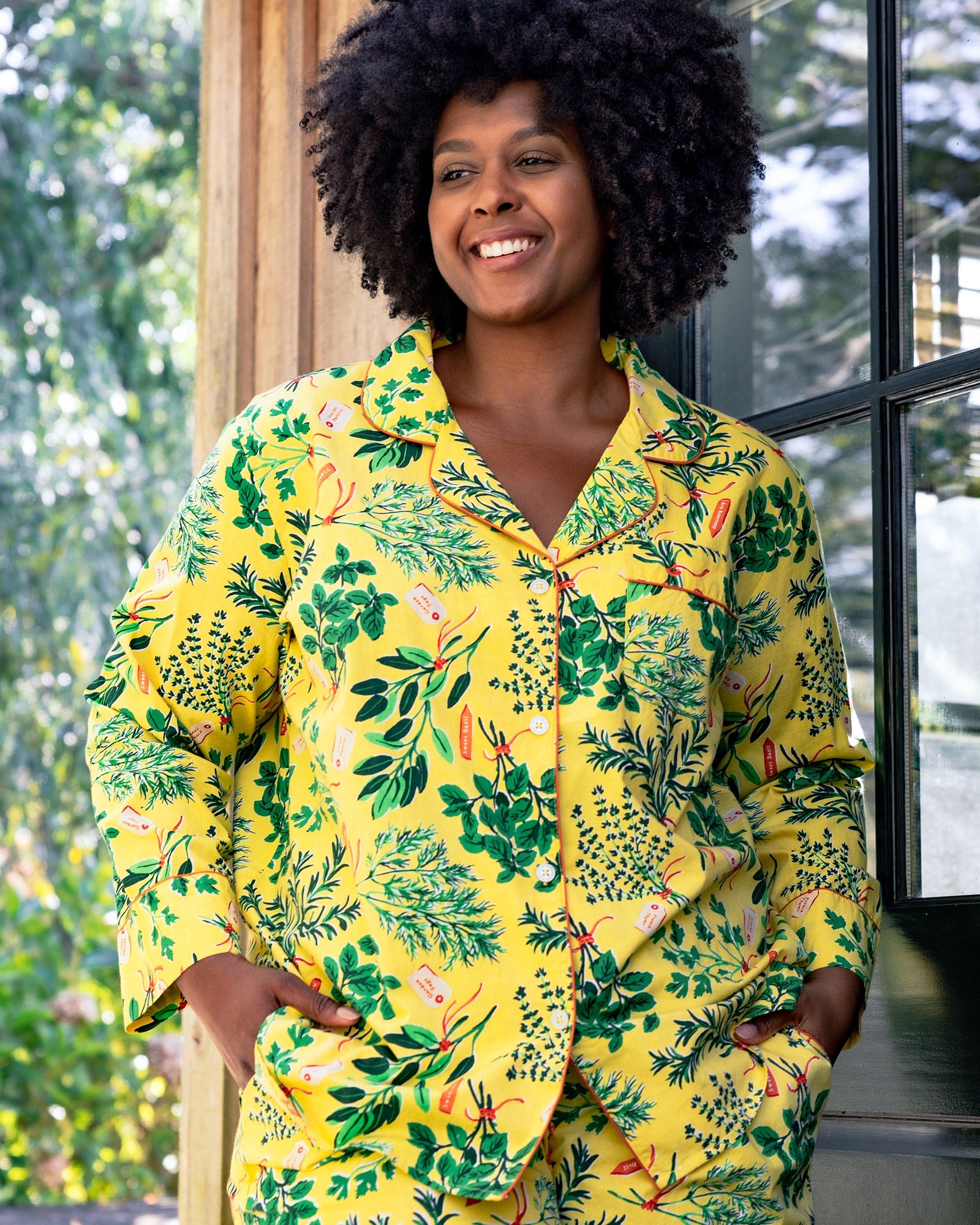 Herb Garden - Long Sleep Set - Citrine - Printfresh