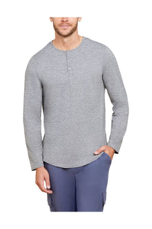 Mens | Malibu Collection Butterchic Long Sleeve Henley | He Steel