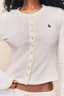 Womens | Lana Ribbed Top | Ivory
