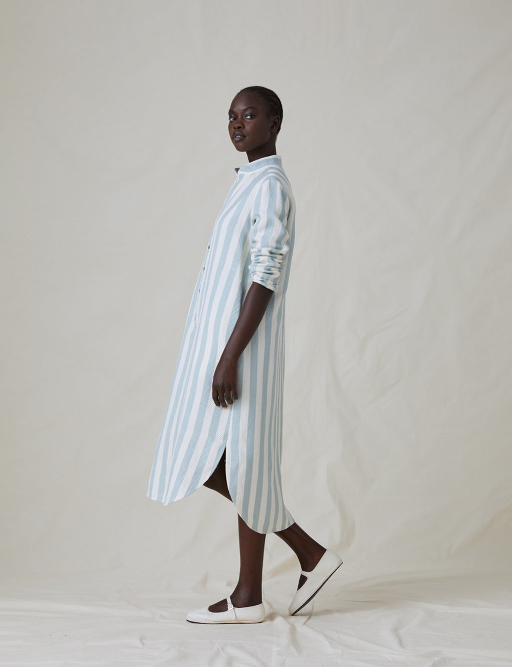 Womens | The New Caftan | Sky Stripe