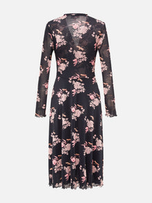 Floral Midi Dress | Black