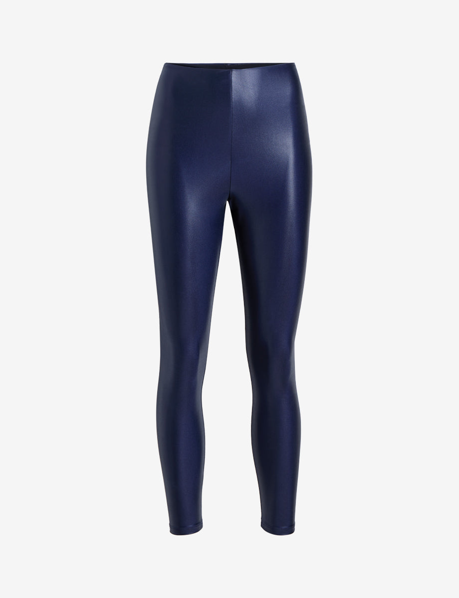 Matte Metallic Legging::Sapphire::Main