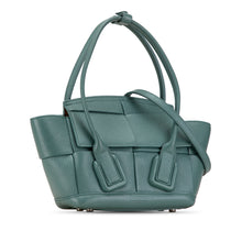 Bottega Veneta | Pre-Owned Mini Intrecciato Arco Satchel | Blue