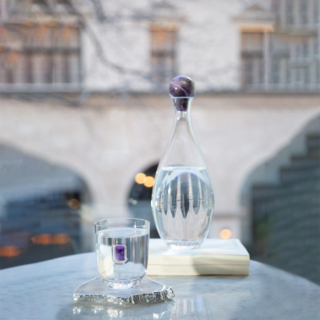 Elevo Decanter | Amethyst | Lead-Free Crystal
