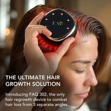 FAQ 302 Laser & LED Hair Regrowth Scalp Massager | Black/Gold