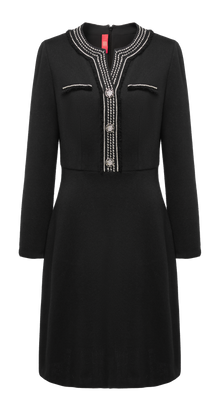 Two-In-One Midi Dress | Black