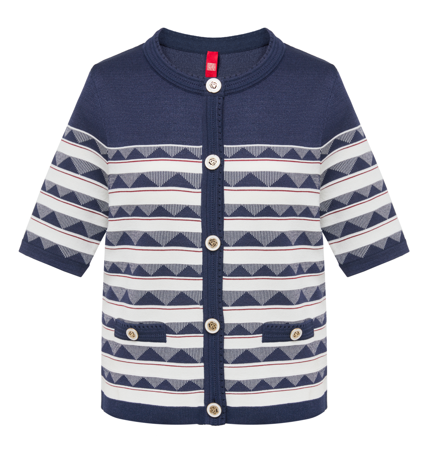 Striped Knit Top | Navy