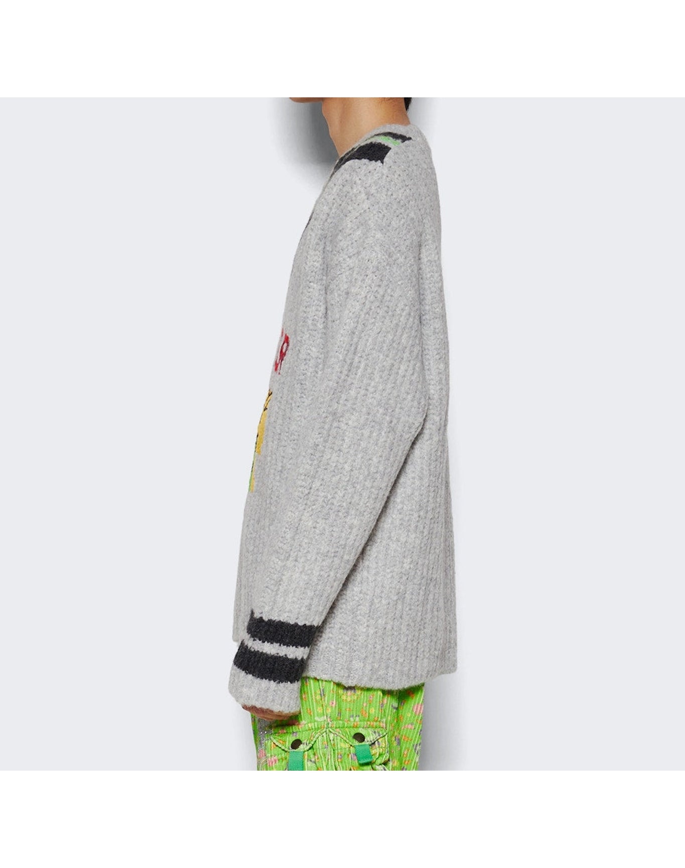 ERL | Men | Hurt Lover Varsity Knit | Grey