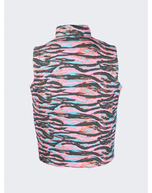 ERL | Men | Printed Qulted Puffer Vest | Pink Rave Camouflage