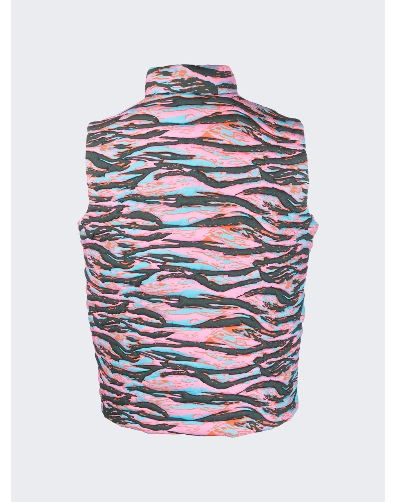 ERL | Men | Printed Qulted Puffer Vest | Pink Rave Camouflage