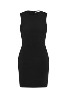 Classico Knit Mini Dress | Black