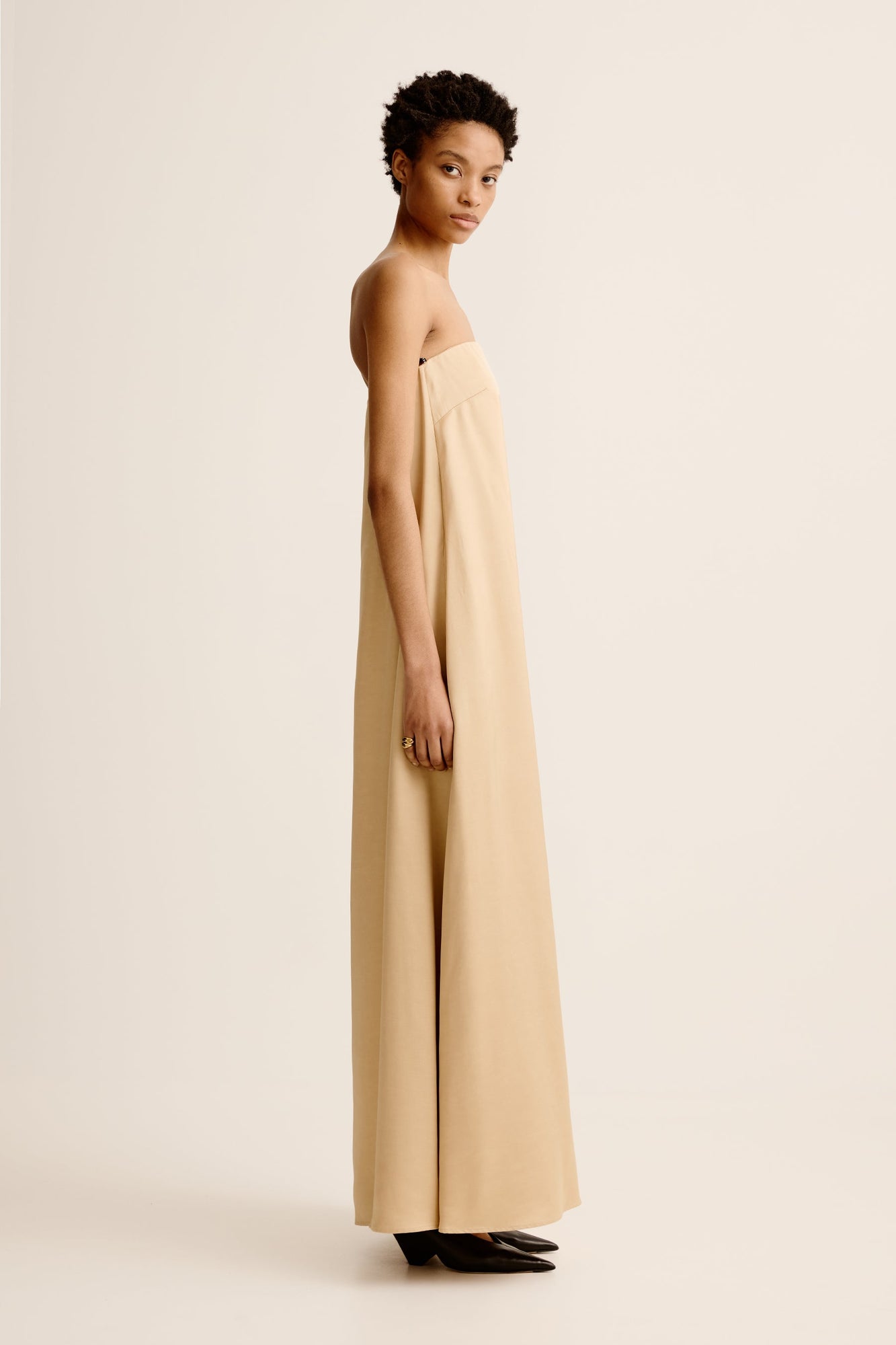 Gilded Column Dress | Gold