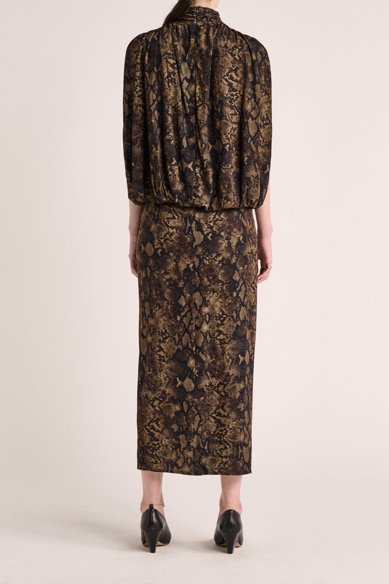Solina Cape Dress | Python