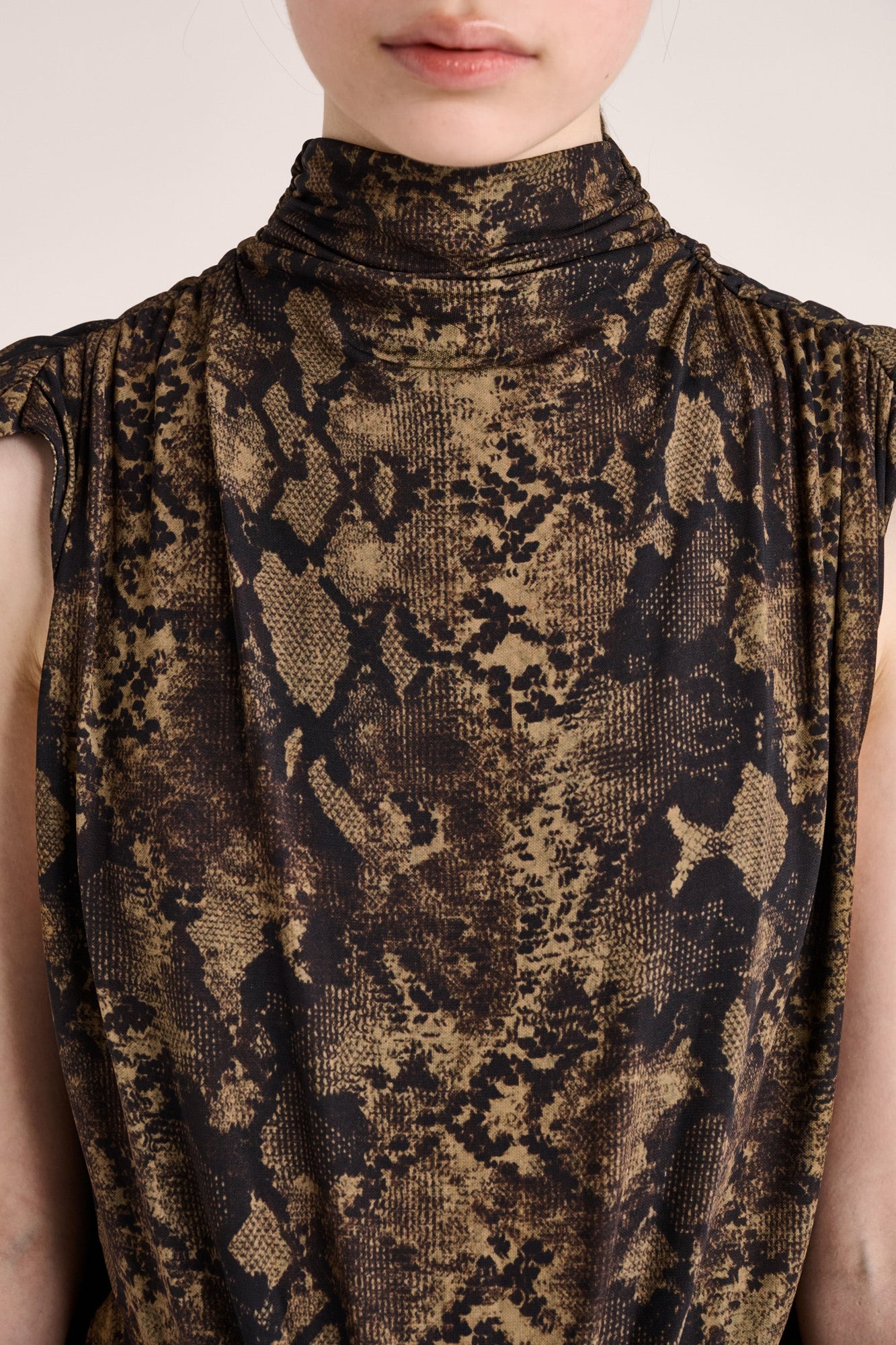 Solina Cape Dress | Python