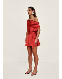 Edah Romper | Red Coral