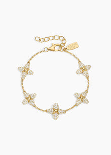 Showstopper Bracelet | Clear Crystal | 14K Gold Plated
