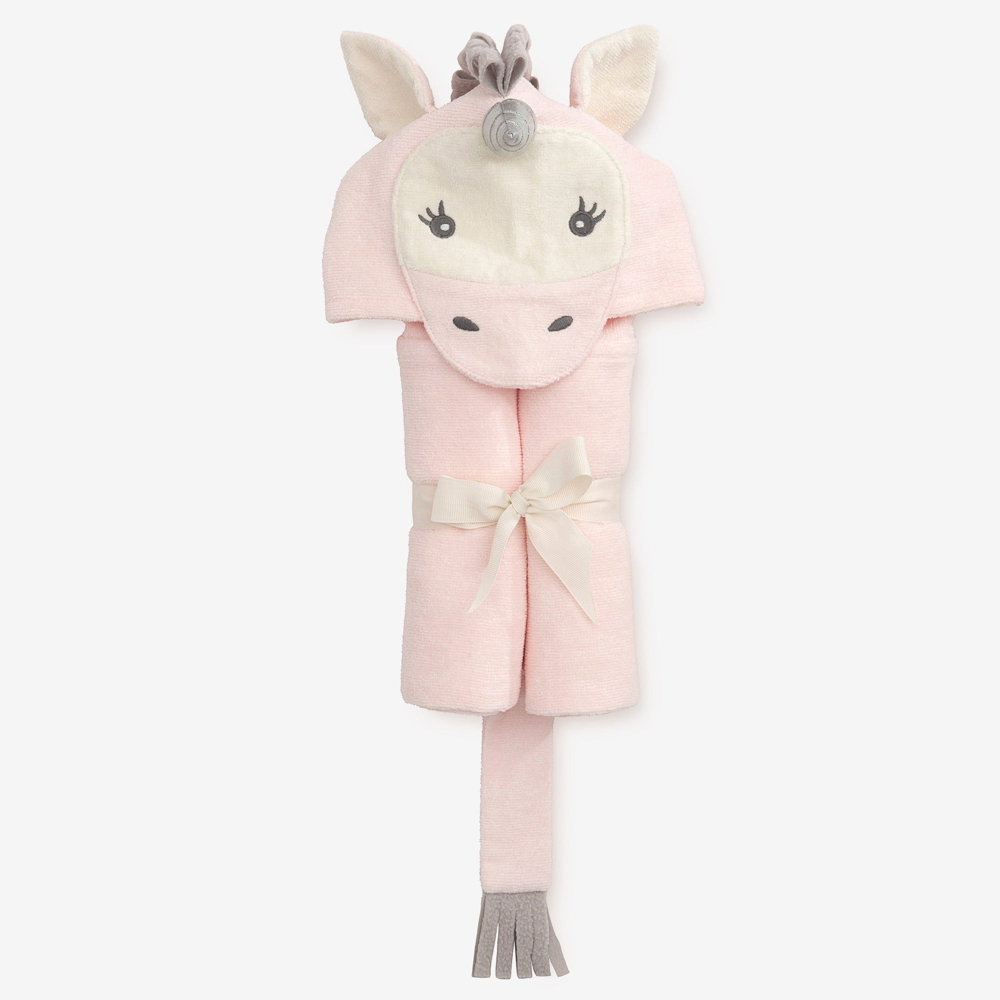 Girls | Pink Unicorn Hooded Baby Bath Wrap | Pink