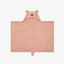 Unisex | Rust Bear Hooded Baby Bath Wrap | Rust