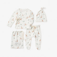 Boys | Reindeer Cotton Set, 4 piece | White