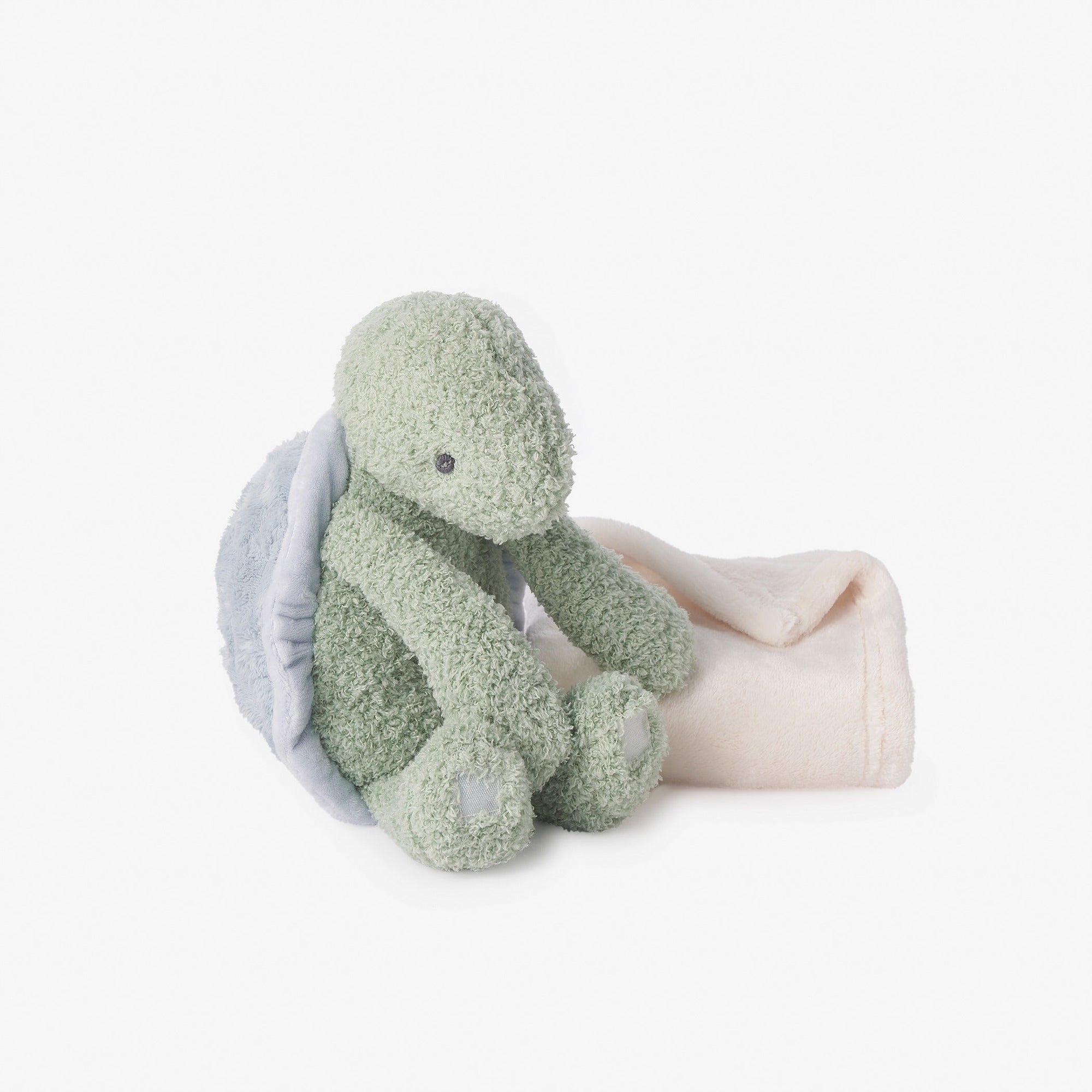 Unisex | Turtle Mini Huggie Plush Toy & Blanket | Green