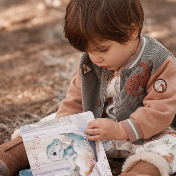 Unisex | Arlo Finds Iggy Dinosaur Board Book | Multi