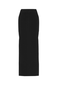 Tube Skirt with Side Splits | Black