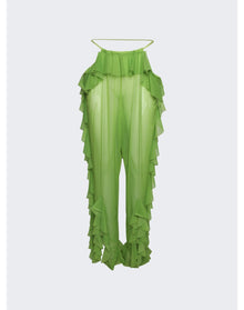 Ester Manas | Women | Mermaid Ruffled Pant | Pistachio