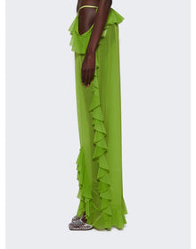 Ester Manas | Women | Mermaid Ruffled Pant | Pistachio