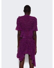Ester Manas | Women | Mini Ruched Cut Out Dress | Burgundy