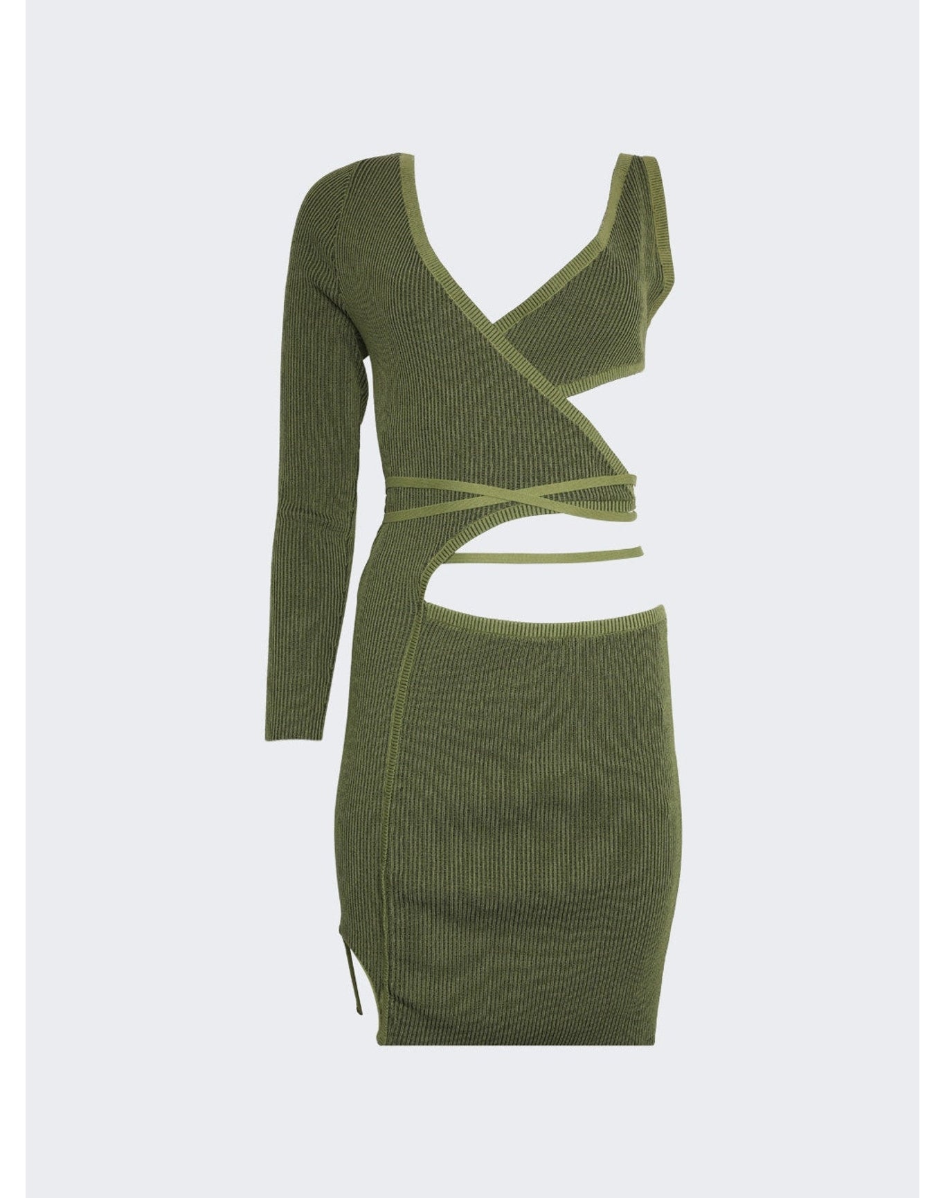 Ester Manas | Women | Short Asymmetric Wrap Knit | Forrest