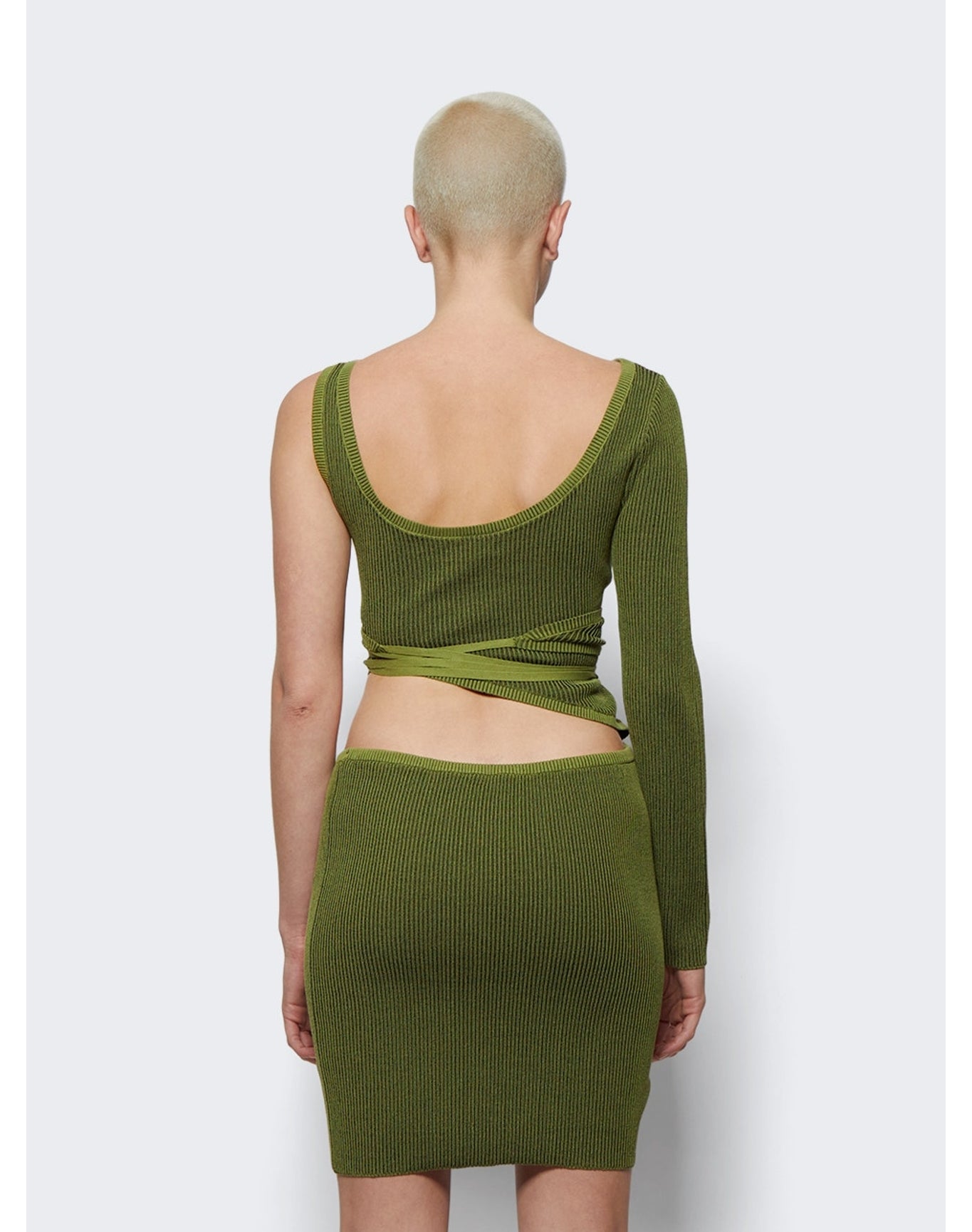 Ester Manas | Women | Short Asymmetric Wrap Knit | Forrest