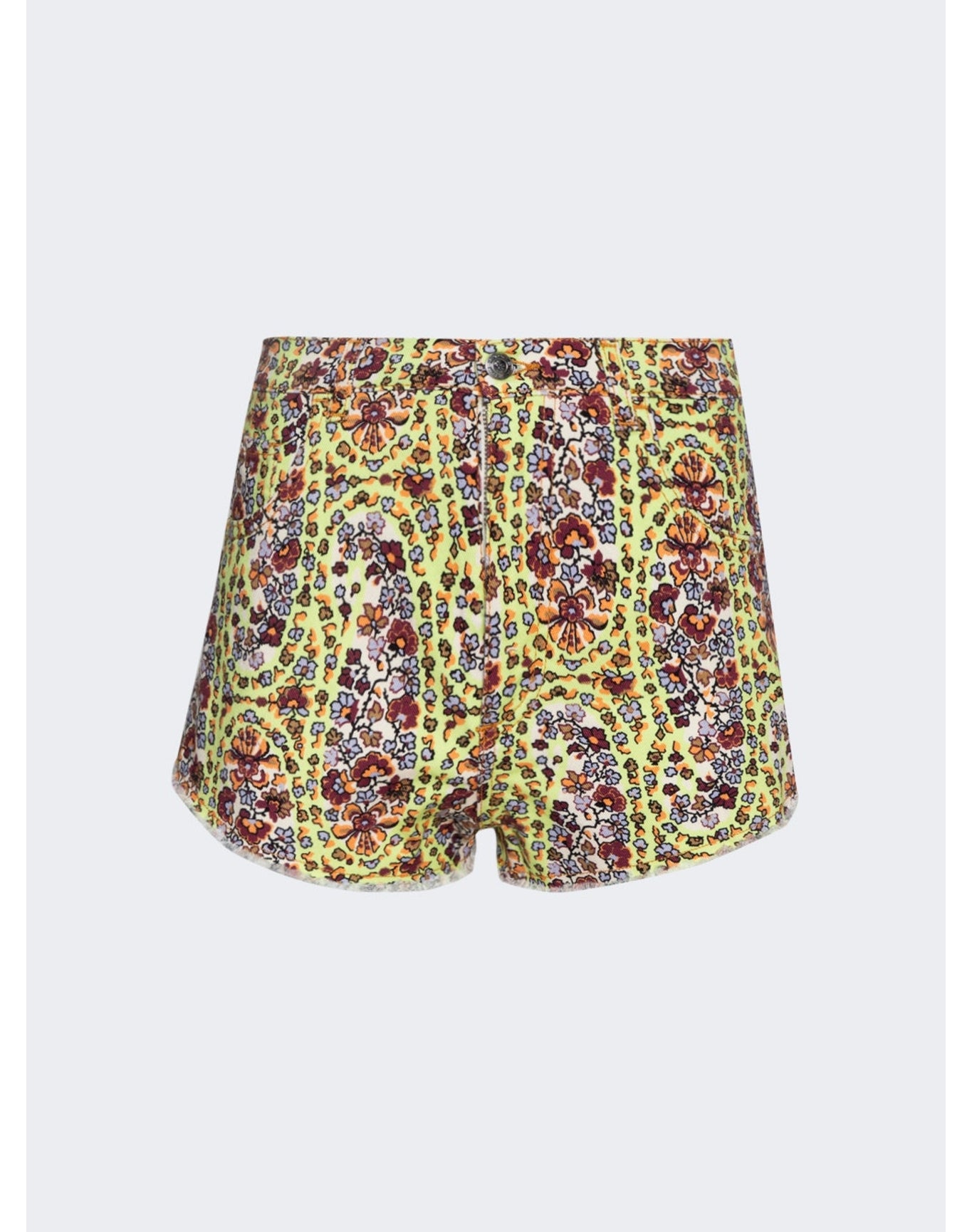 Etro | Women | Floral Denim Shorts | Verde
