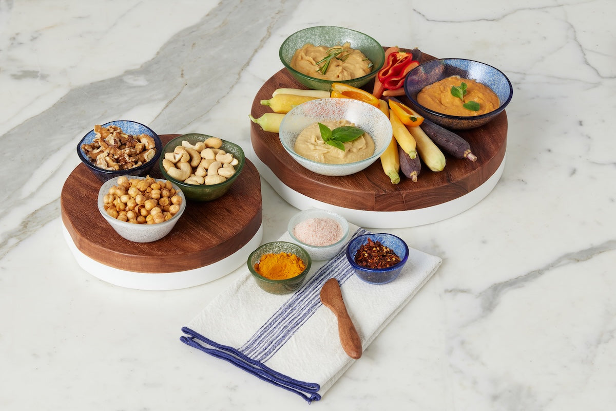 Glass Tasting Bowls | White | Set of 4