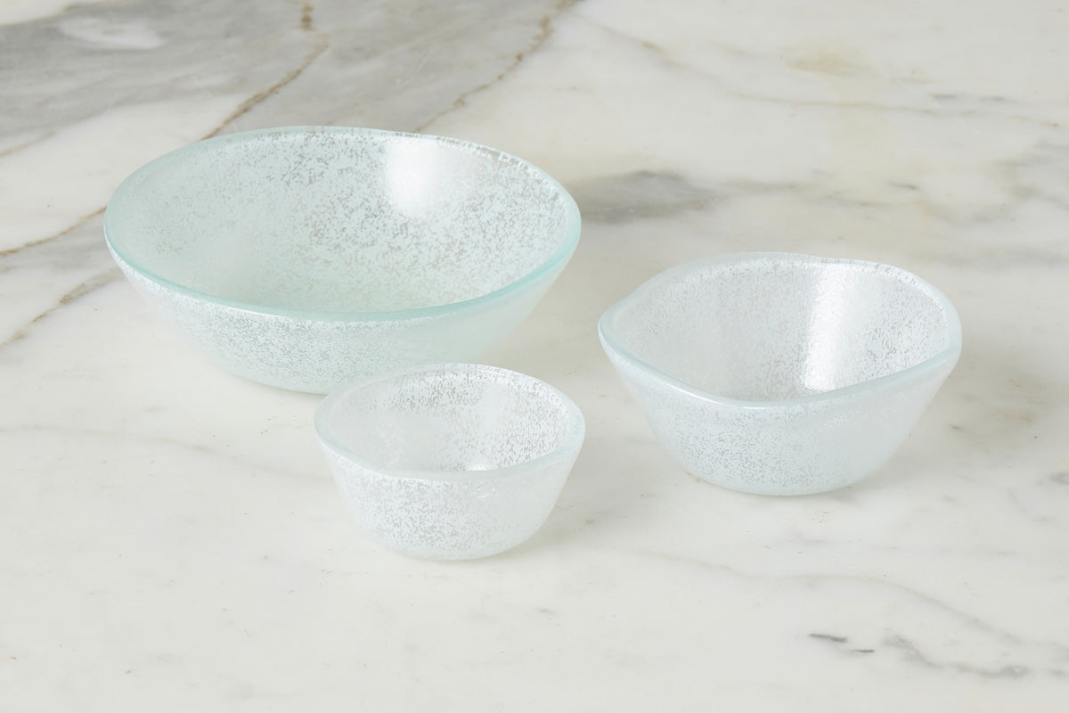 Glass Pinch Pots | Blue Tones | Set of 6