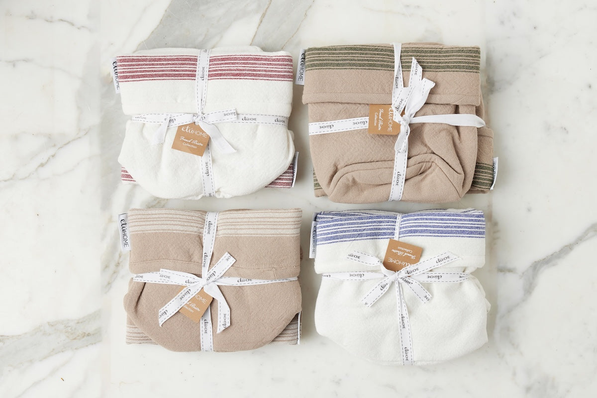 Bistro Bag | Vintage White Stripe | Set of 2