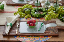 Mini Glass Rectangle Cheese Trays | White | Set of 4