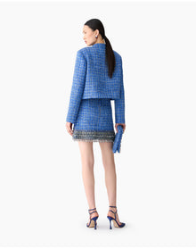 Embroidered Jacket with Front Pockets | Blue Multi