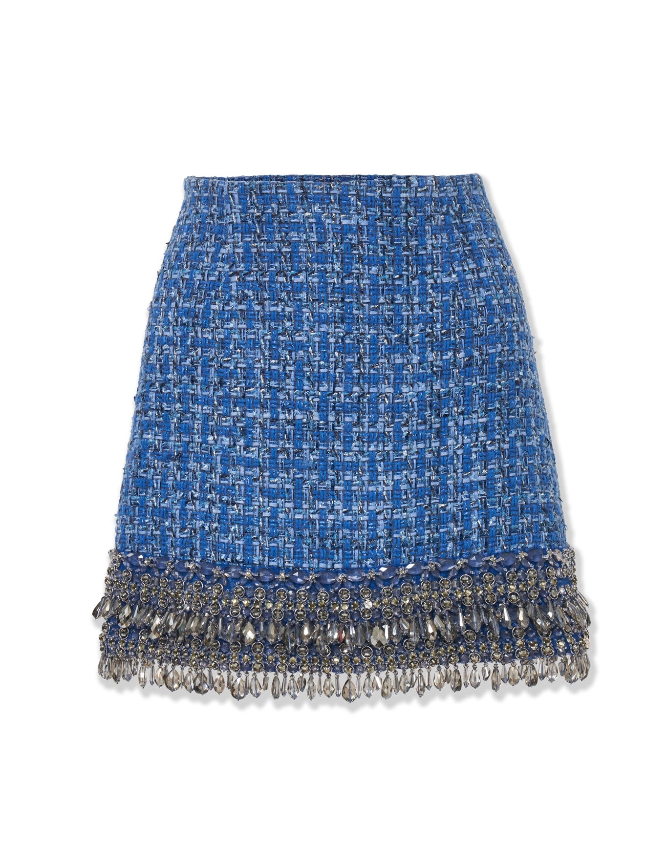 Embroidered Mini Skirt | Blue Multi