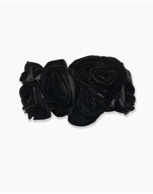Draped Flower Top | Black