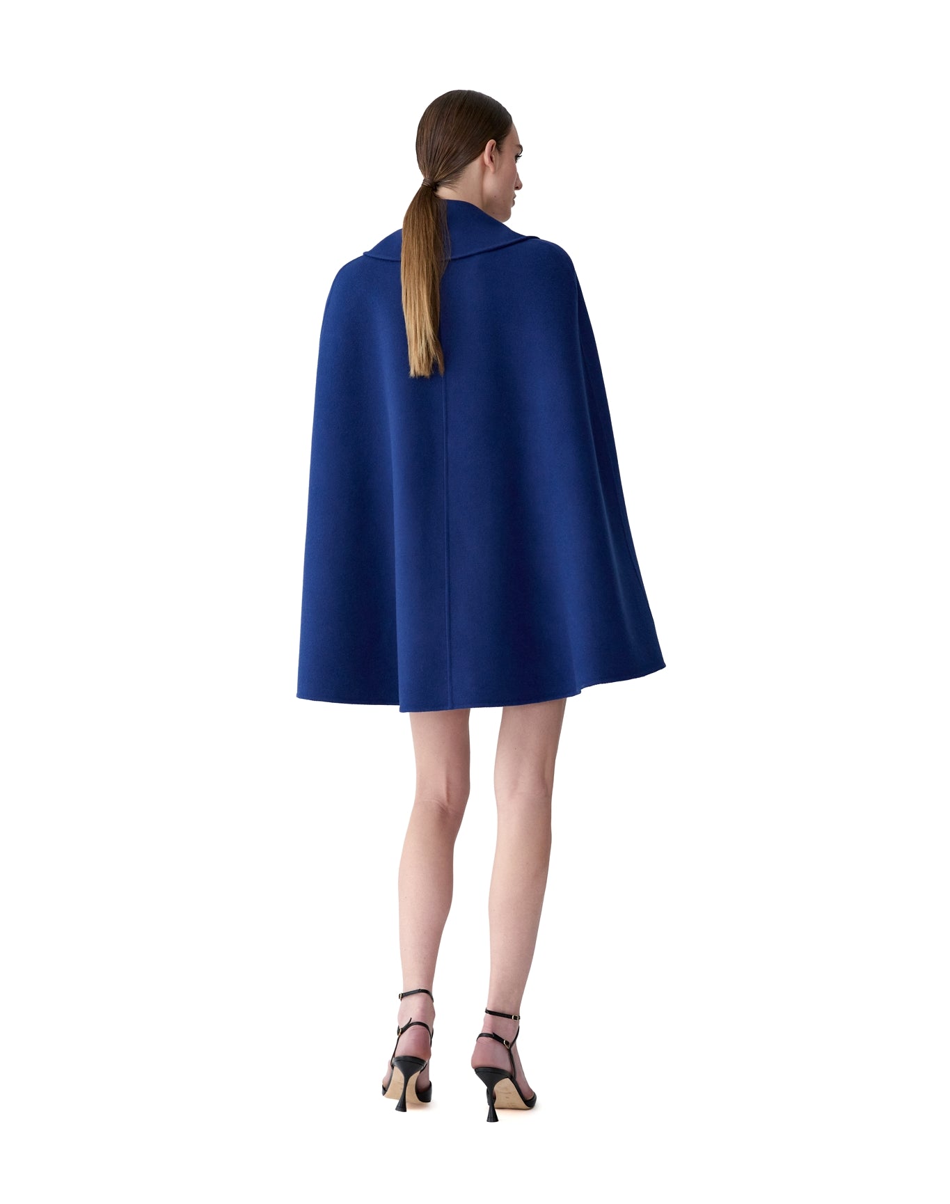 Double Breasted Cape | Dark Navy